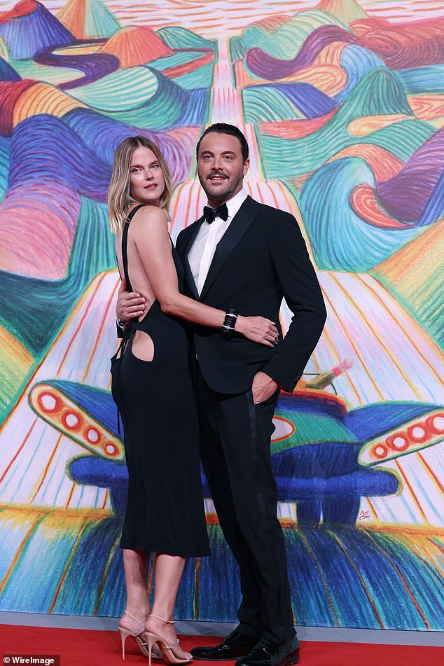 Couple: Elsewhere in Venice, Jack Hutson and Shannan Click put on a love-making display at the Day Of The Fight premiere