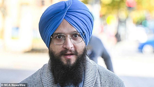 After beating and killing pedestrian Nengguang Wen on February 5, Jagmeet Singh (pictured) gave a TV interview to protest his innocence