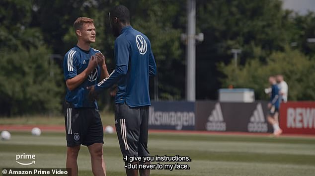 Joshua Kimmich (left) and Antonio Rudiger (right) were involved in a heated argument