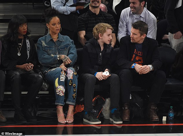 Interaction: The photos from that era showed him and the superstar talking while Rihanna also watched the match