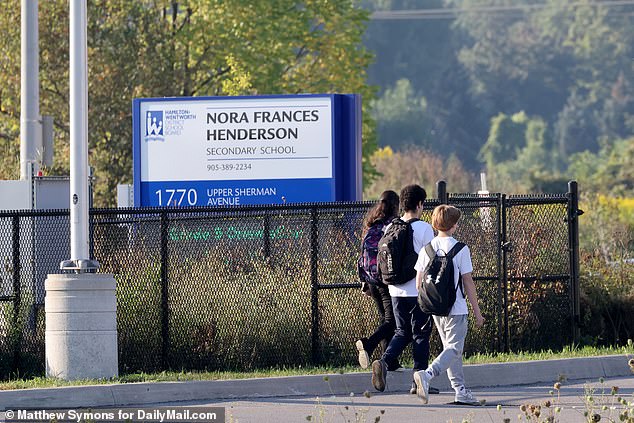 Lemieux now works at Nora Francis Henderson Secondary School.  The director warned parents of 'possible media attention on the ground and protests'