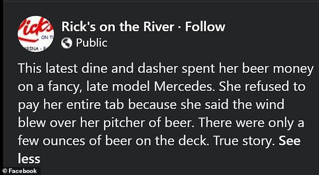 In the latest video posted last week, an employee confronts a woman in a Mercedes in the parking lot about an unpaid beer tab