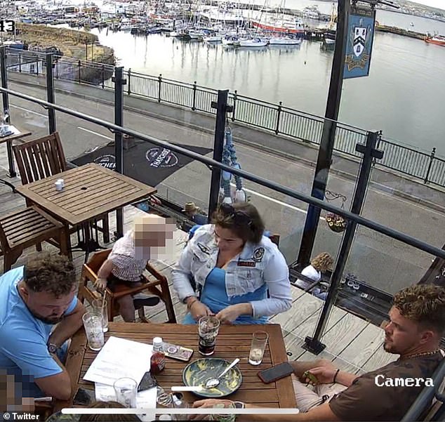 The Fisherman's Arms posted CCTV footage and recordings on social media calling for the family to stay for about three hours, have three courses and drink cocktails before walking out