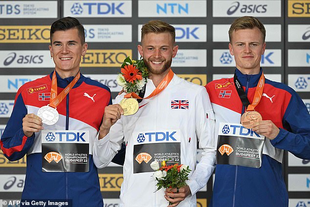 Josh Kerr (center) is one of the Team GB stars going for gold in Paris