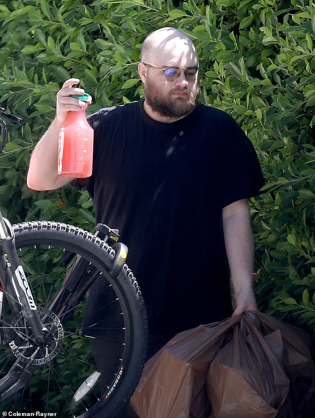 Jones, who turns 30 in October, now sports a bald head and bushy beard - a stark contrast to his cute, boyish appearance in the hit television series