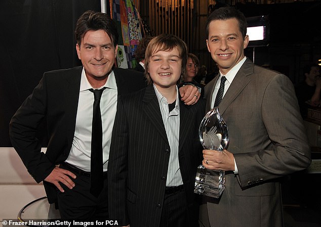 Jones was only nine years old when he got his role in Two And A Half Men;  seen in 2009