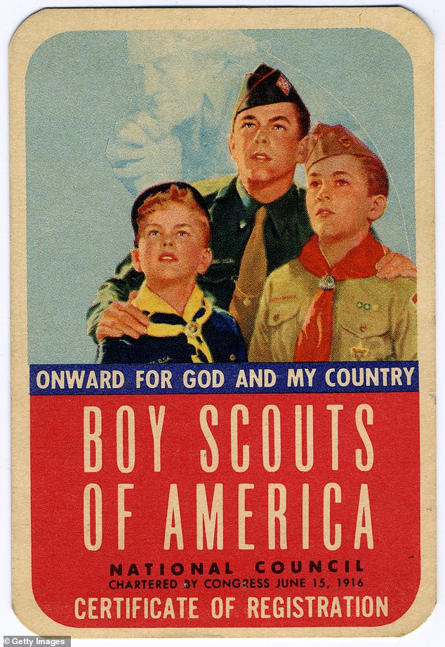 A certificate of registration issued to a Boy Scout by the organization in 1959