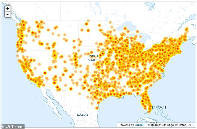 The Los Angeles Times put all the files on an interactive map and created a searchable database of the allegations