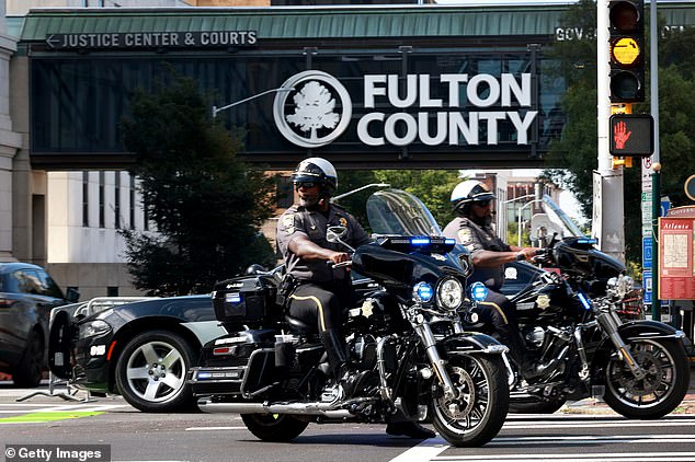 Security around the courthouse was tight, even if Donald Trump didn't show up