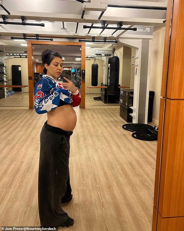 oh baby!  Kourtney ecstatically revealed to the world in June that she is expecting a baby from Travis, who she tied the knot with last year