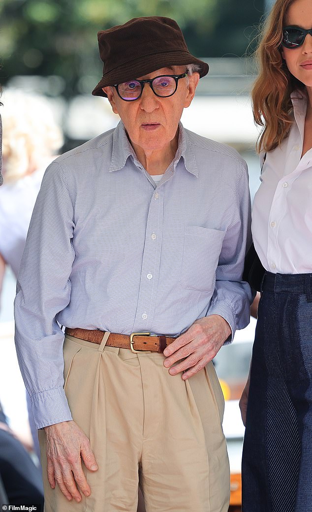 Woody Allen (pictured) arrives at the 80th Venice International Film Festival 2023 on September 4