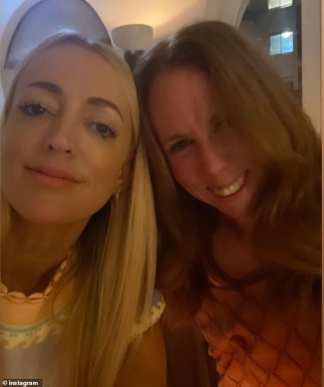 The radio host, 48, revealed on the Kyle and Jackie O Show on Thursday that she and her best friend Gemma O'Neill had taken a 'private' pole dancing class on Wednesday.  Both pictured