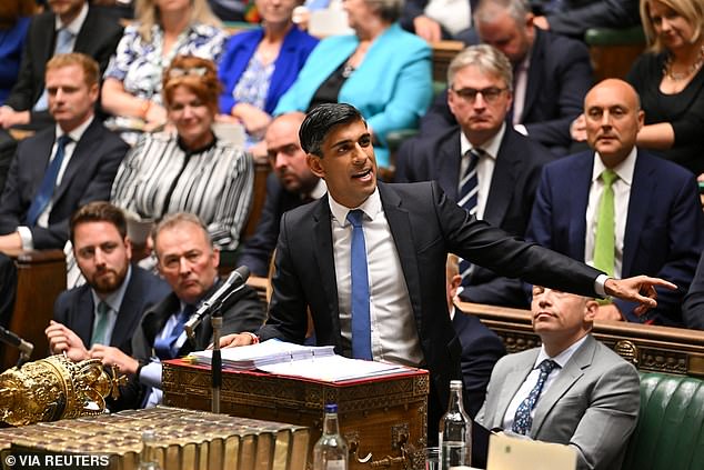 During the Prime Minister's questions today, Mr Sunak told MPs his 'priority and preference' was to associate with Horizon, but 'on terms that are good for the British taxpayer as well as for British science and research'.