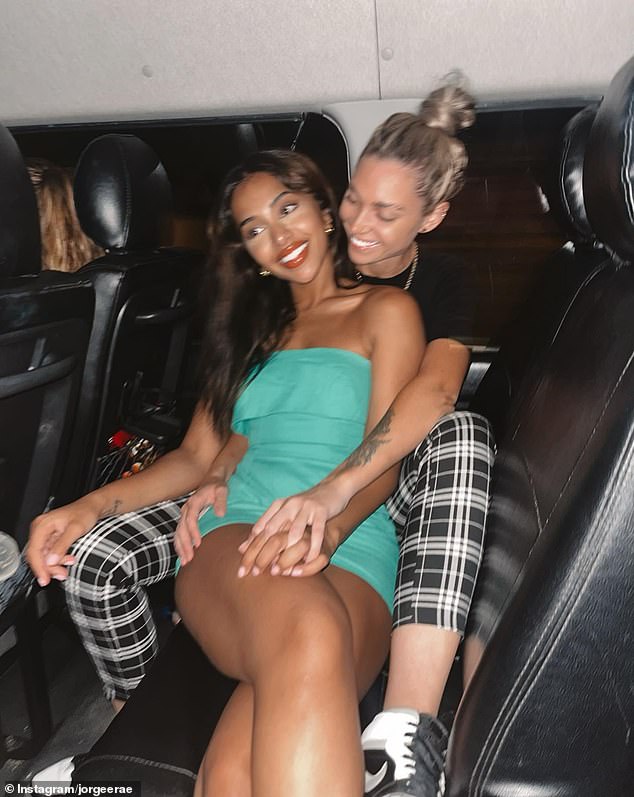 Maria also went through a high-profile breakup recently, after she and her ex-girlfriend of TikTok star Jorgia O'Hare announced they were splitting in June (pictured)