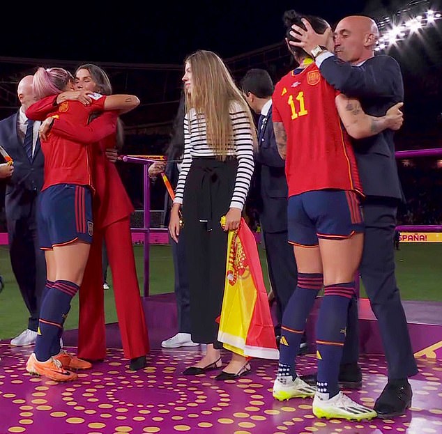 Spanish football president Luis Rubiales sparked outrage by forcibly kissing Jenni Hermoso