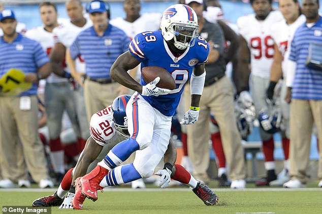 Williams, pictured at the 2014 Hall of Fame Game, is said to have died after an accident while working on a construction site, but his family says he is still on life support