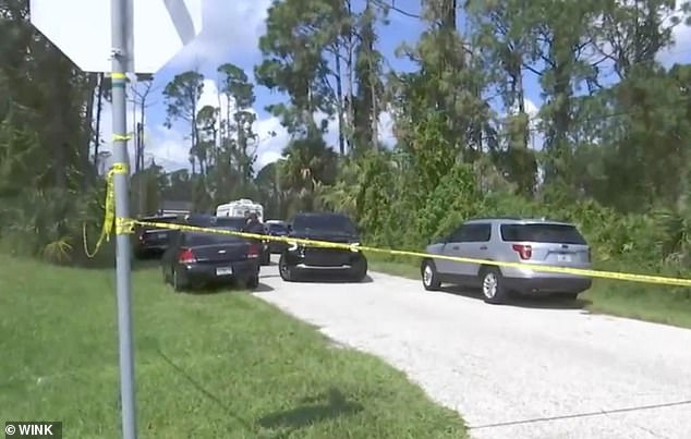 After police rushed to the family home in North Port, Florida, the suspect led police on a high-speed chase and remained at large for nearly eight hours.