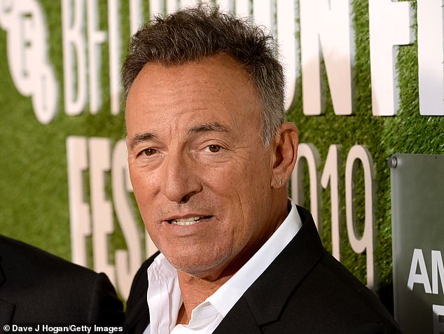 Impressive: Springsteen is one of the world's best-selling artists - in addition to his twenty Grammys, he has two Golden Globes, an Oscar and a Special Tony Award to his name (pictured 2019)