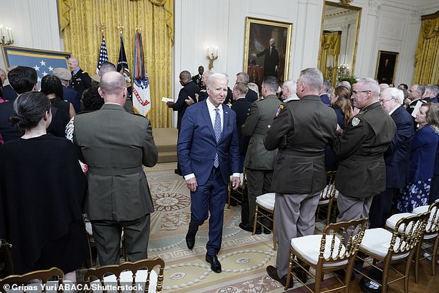 BYE BYE BIDEN: President Joe Biden left a Medal of Honor ceremony on Tuesday before final prayer, which Jean-Pierre said Wednesday was intentional to minimize COVID risk.  But Biden also took off his mask to present the Medal of Honor and remained unmasked as he left