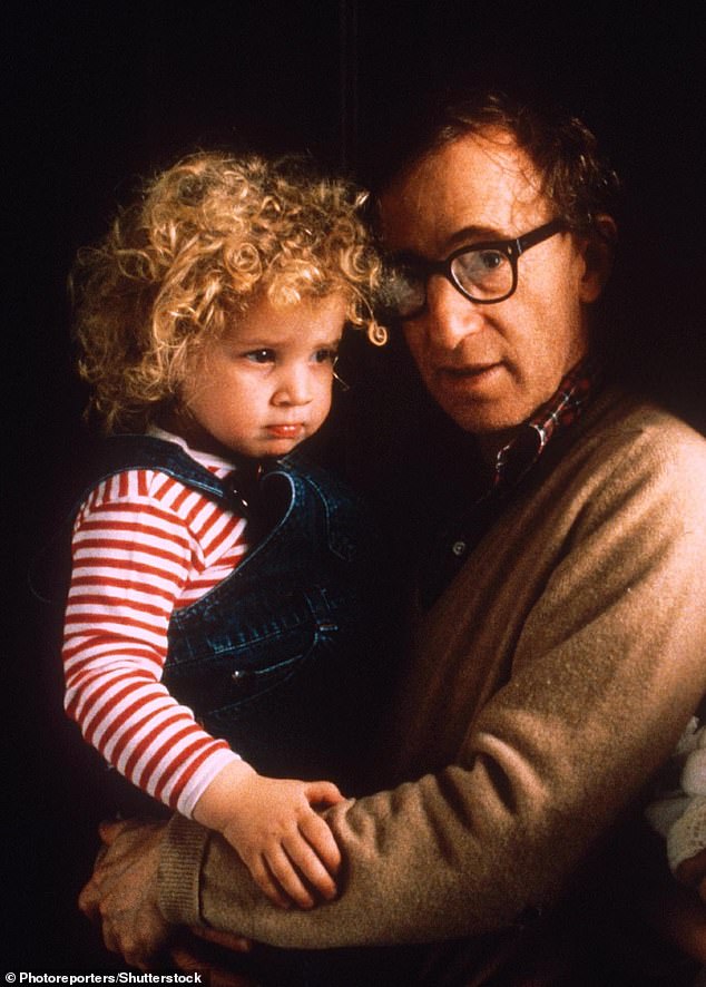 Allegations: Dylan Farrow claims Woody touched her inappropriately in August 1992 when she was seven (seen in 1988)