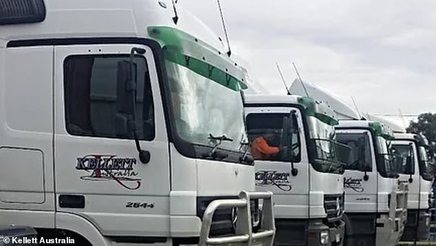 Troy Kellett had sold his transport company Kellett Australia (pictured) before his death