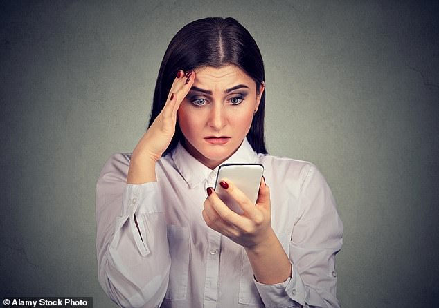 We've all been there: you type a short message and hit send, only to discover you've pinged it to the wrong person.  This ridiculous blunder is Britain's biggest engineering blunder, according to a new study by musicMagpie (stock image)