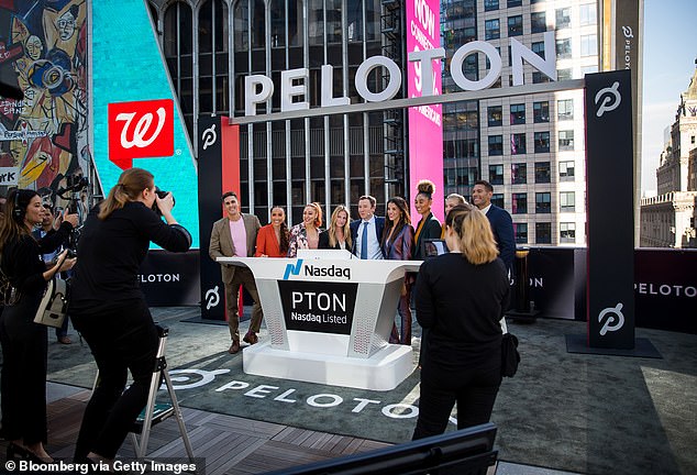 Peloton execs at the time of the company's IPO in September 2019