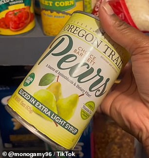 A can of sliced ​​pears from the store had expired over twenty years ago