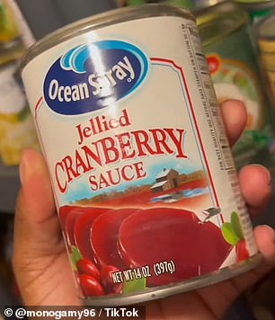 A can of cranberry sauce expired in the days following Trump's election