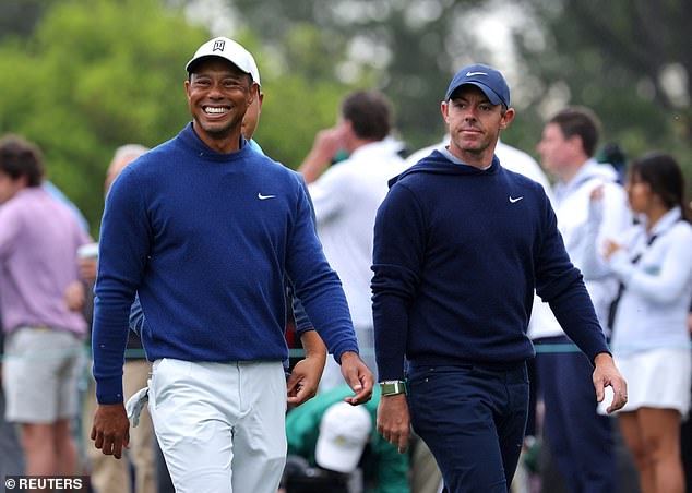 The competition is supported by Tiger Woods and Rory McIlroy, seen at Augusta National in April