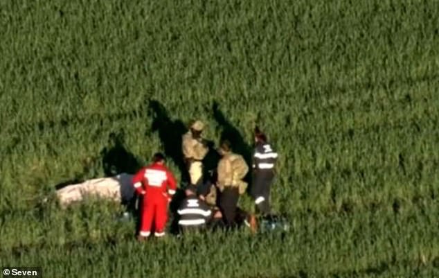 Armed officers cornered Bowles in a field before shooting himself.  Police later confirmed that he had died