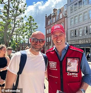 Prince William loved to pose for photos and take selfies with tourists who saw him on the street