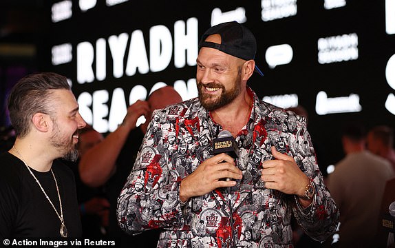 Boxing - Tyson Fury & Francis Ngannou press conference - HERE in Outernet, London, UK - September 7, 2023 Tyson Fury arrives before the press conference Action Images via Reuters/Andrew Boyers