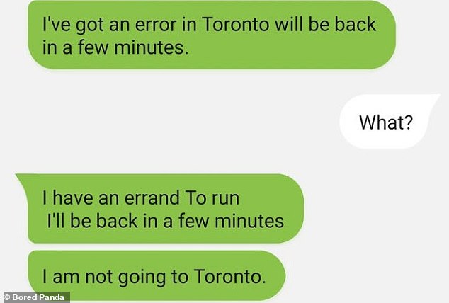 This woman from the US was shocked to find out her husband traveled all the way to Toronto only to discover it was a spelling error