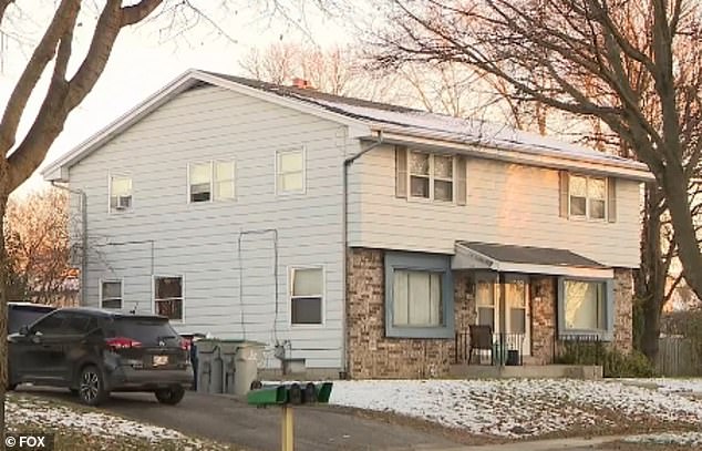 After shooting her in the house (pictured), he put the gun in the closet and told his 26-year-old sister that their mother was dead.  His family said he had 