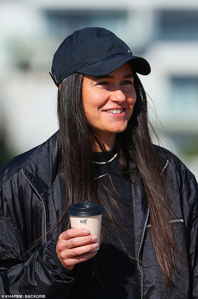 She was spotted in Sydney's North Bondi on Thursday taking a stroll with a takeaway coffee in hand