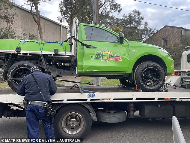 Jaiken ran a moving company owned by his father.  Police saw a Little Green Truck being towed away from the home on Friday morning