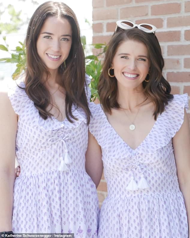 Close bond: Katherine and Christina share a close bond, and the writer published a children's book based on their relationship earlier this year in February, titled Good Night, Sister