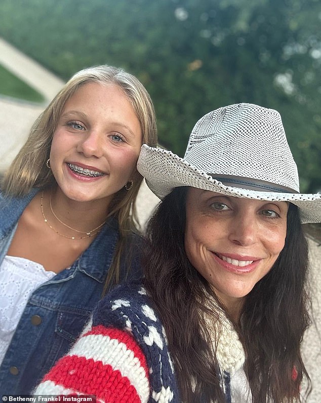 The reveal: She's 13-year-old Bryn Hoppy who has already appeared on Real Housewives Of New York City.  Her mother is Bethenny Frankel and her father is Jason Hoppy