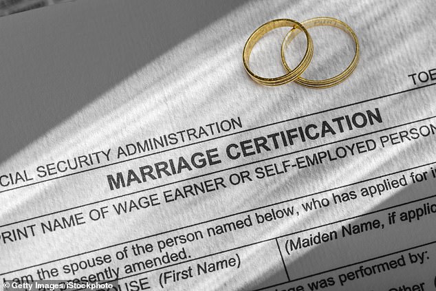 The poll also found that about five percent of men change their own names after marriage