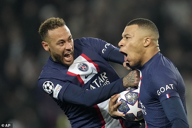 The Brazilian (left) played for PSG for six years but insists he 'don't know' whether the Saudi Pro League is more competitive than playing in France