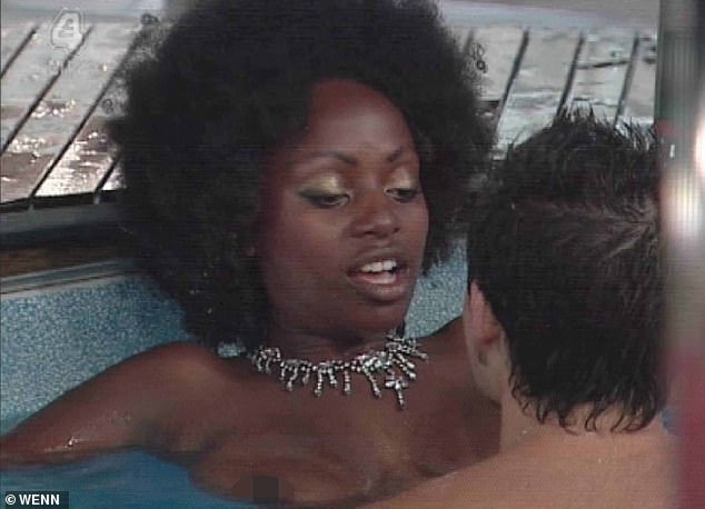 Hull: Big Brother's ITV2 reboot will once again feature the famous garden hot tub when it returns to screens next month (LR Makosi Musambasi and Anthony Hutton in 2005)