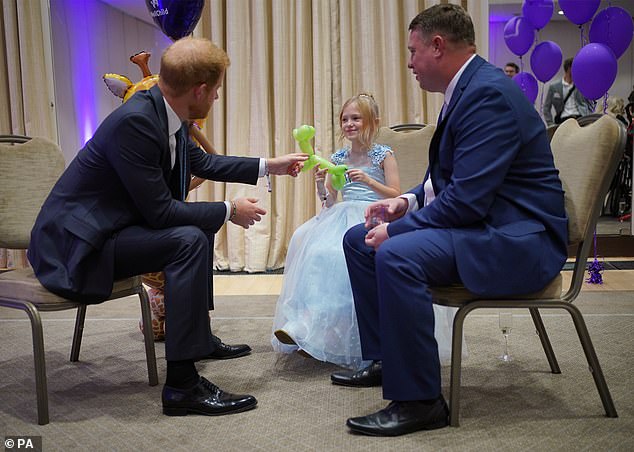 When he met Prince Harry last night, Poppy danced for Harry to music by Ed Sheeran, to which he gave a warm round of applause