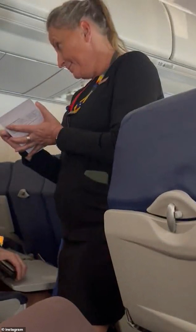 Maggi Thorne, 42, of Lincoln, Nebraska, was traveling from Omaha to Nashville last week when she says an airline employee (seen) told her her ensemble was 'too revealing'