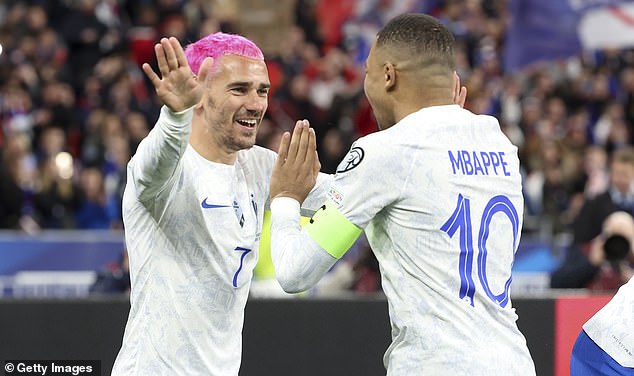 On being chosen over Antoine Griezmann (left) as France's next captain, Mbappé spoke highly of his colleague's leadership qualities