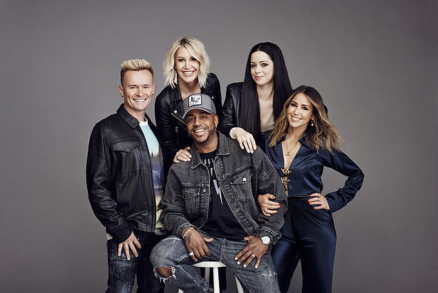 Moving on: The remaining members of the group decided to rename the band S Club and continue as a five-piece.  Front row from left: Jon Lee, Bradley McIntosh and Rachel Stevens.  Jo O'Meara and Tina Barrett are seen on the back