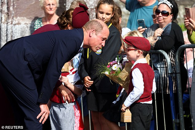 In Wales, William and Kate were enthusiastically received by the crowds, who stood in the heat for hours to watch and cheer for them.