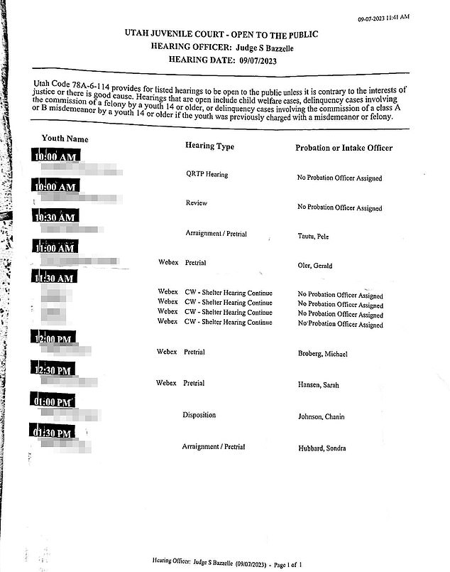 Judge Bazzelle set the next hearing date for a mediation hearing on September 15 and a preliminary hearing on September 18