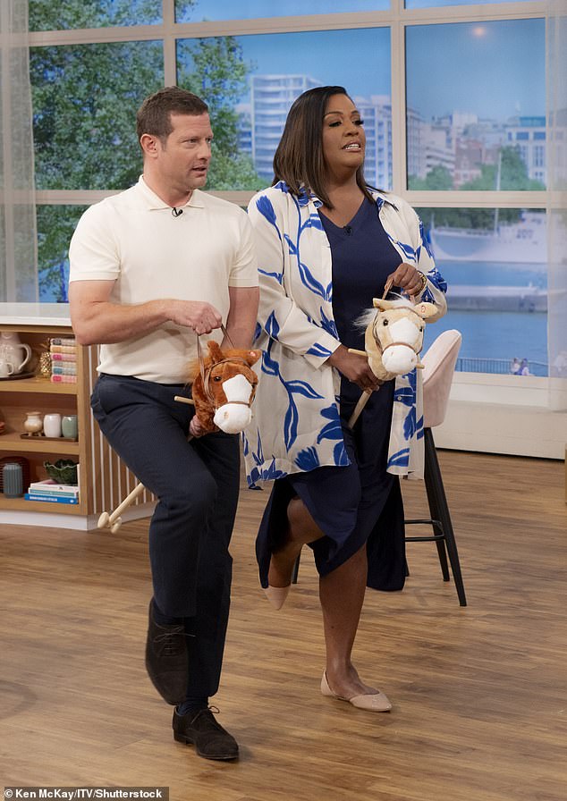 Popular couple: Alison has been given a presenting job on This Morning, which she has done for 20 years and presents on Fridays with Dermot O'Leary