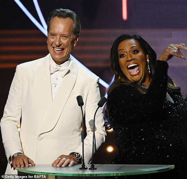 Impressive: Earlier this year she presented the BAFTA Awards, an immersive experience offering access to all areas, as part of the BBC One broadcast of the ceremony